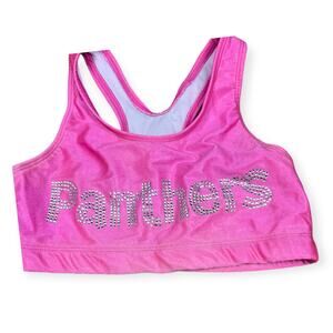 Cheer Athletics | Vintage Hot Pink Panther Rhinestone Sport Bra Limited Edition